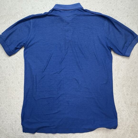 Vintage Levis Polo Shirt Adult Large Blue Collared Dress Shirt 1980s USA Jeans - Picture 9 of 13